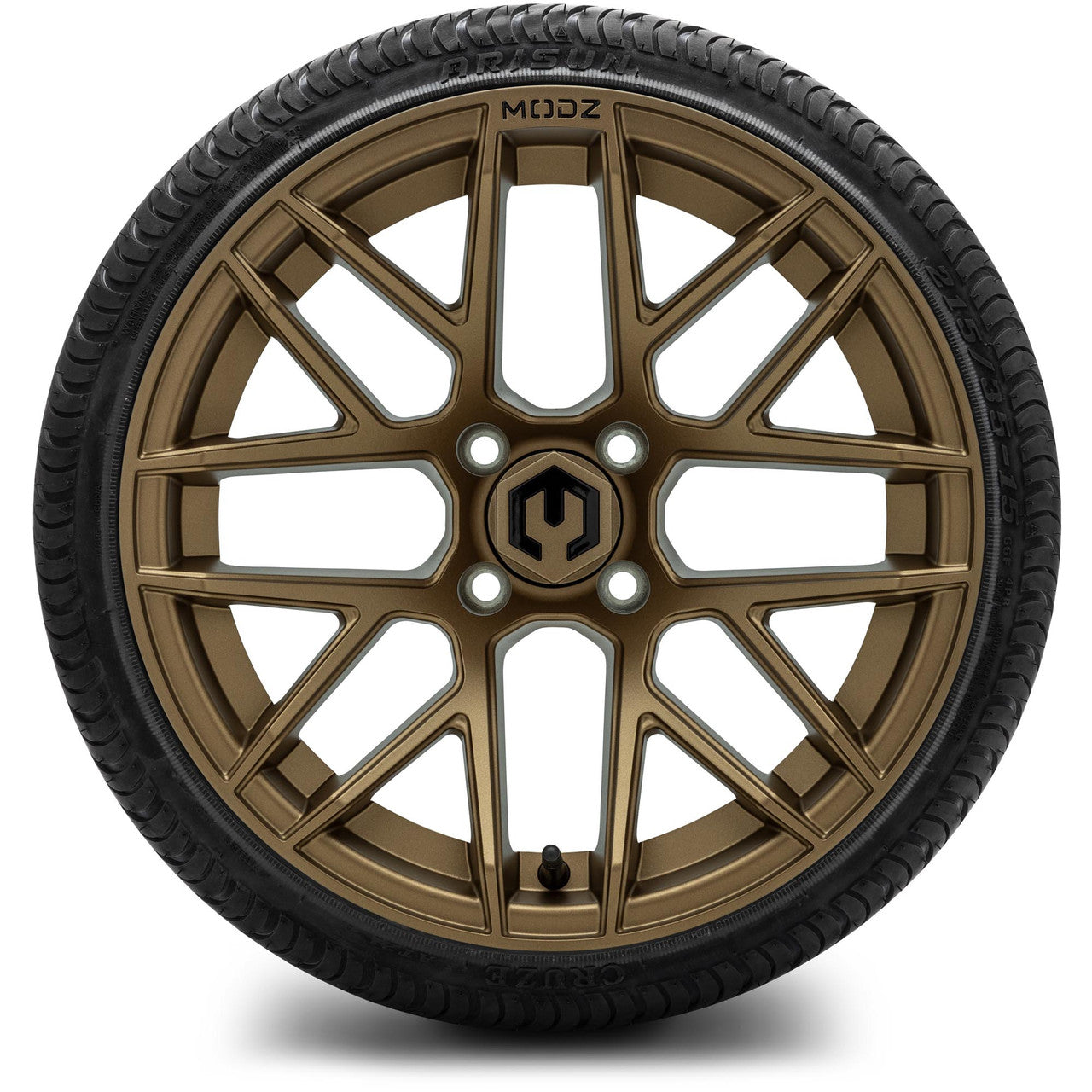 MODZ® 15" Matrix Matte Bronze - Low Profile Tires and Wheels Combo