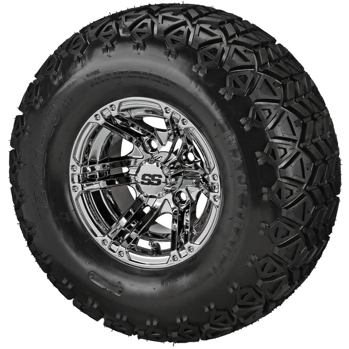 LSI 10' Yukon Mirror Wheel and Lifted Tire Combo