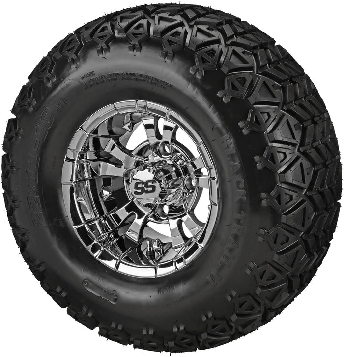LSI 10' Warlock Mirror Wheel and Lifted Tire Combo