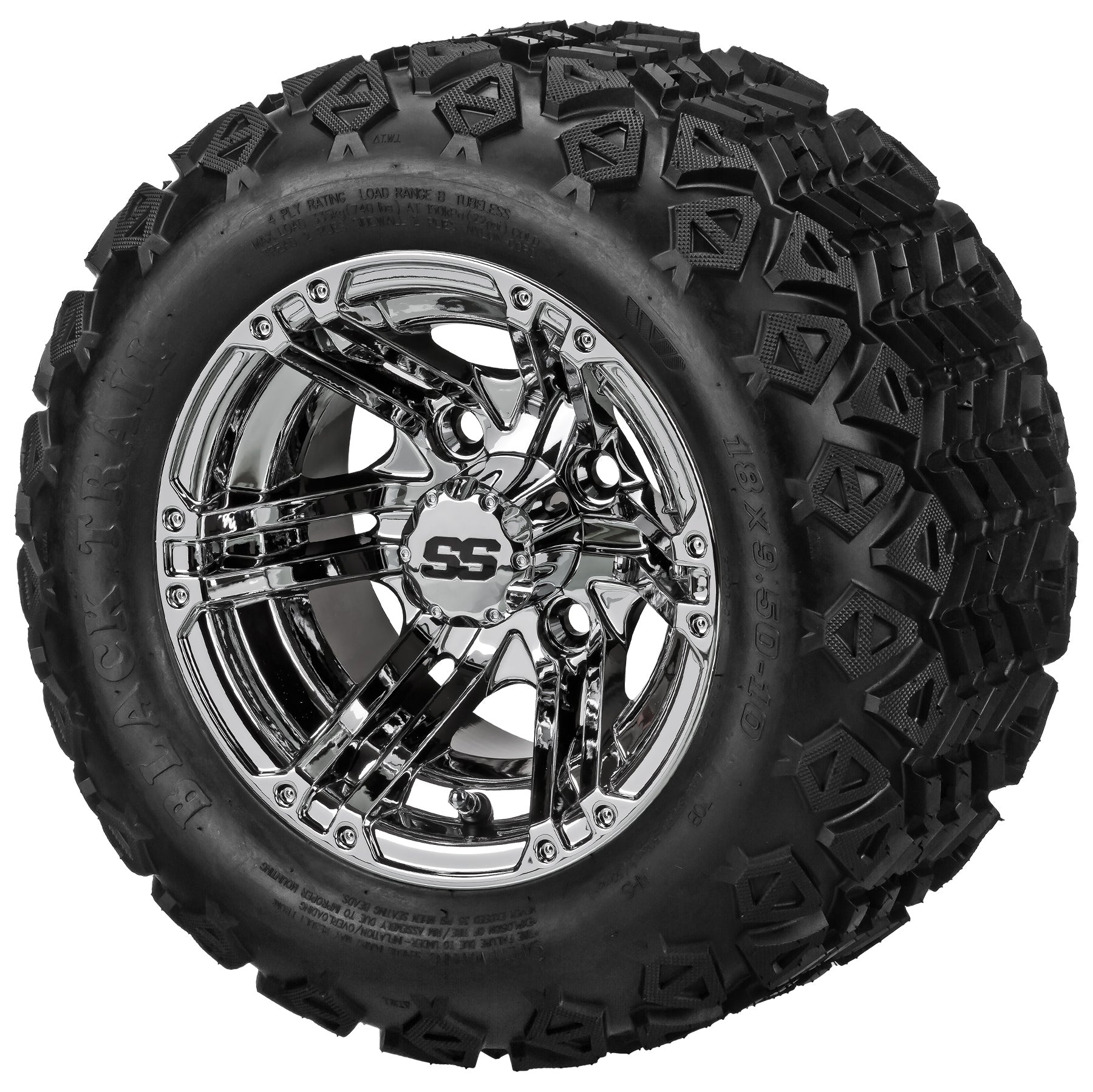 LSI 10' Yukon Mirror Wheel and Lifted Tire Combo
