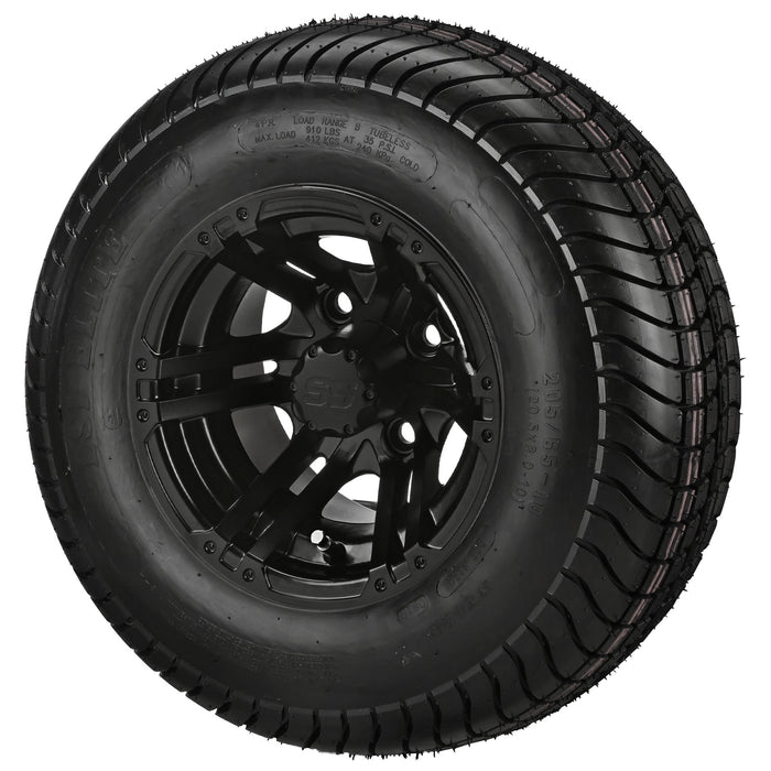 LSI 10' Yukon Matte Black Wheel and Low Profile Tire Combo