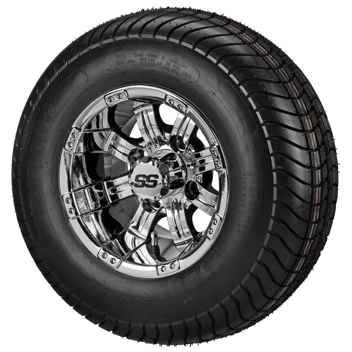 LSI 10' Casino Mirror Wheel and Low Profile Tire Combo