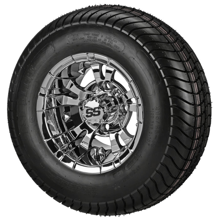 LSI 10' Warlock Mirror Wheel and Low Profile Tire Combo
