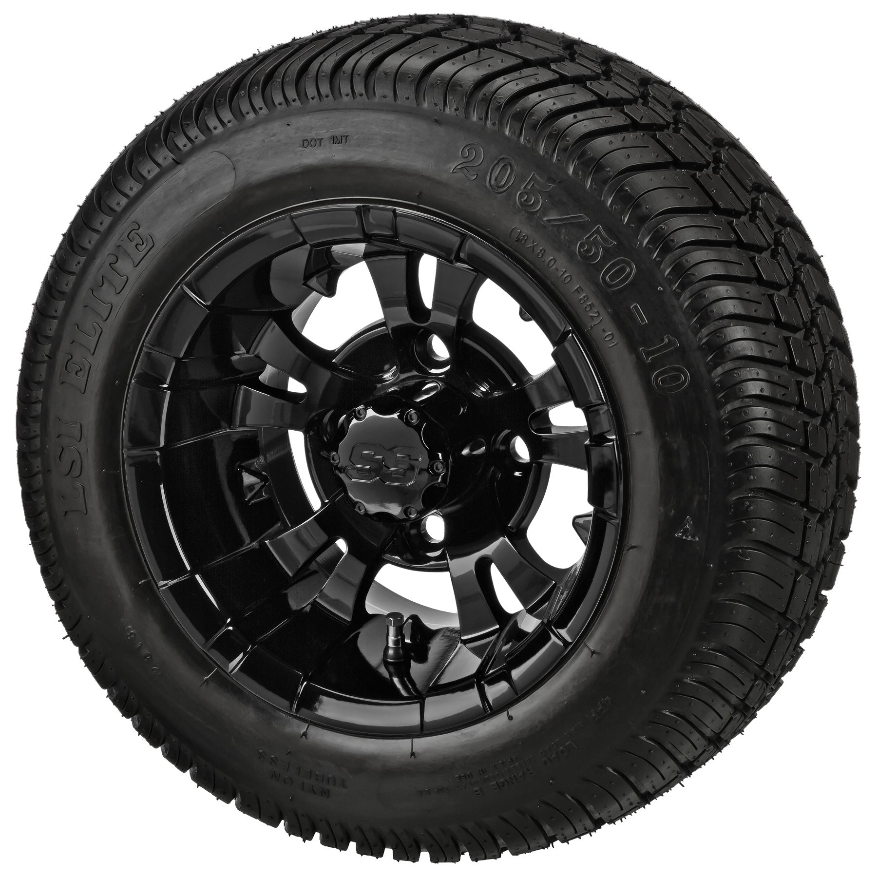LSI 10' Warlock Gloss Black Wheel and Low Profile Tire Combo