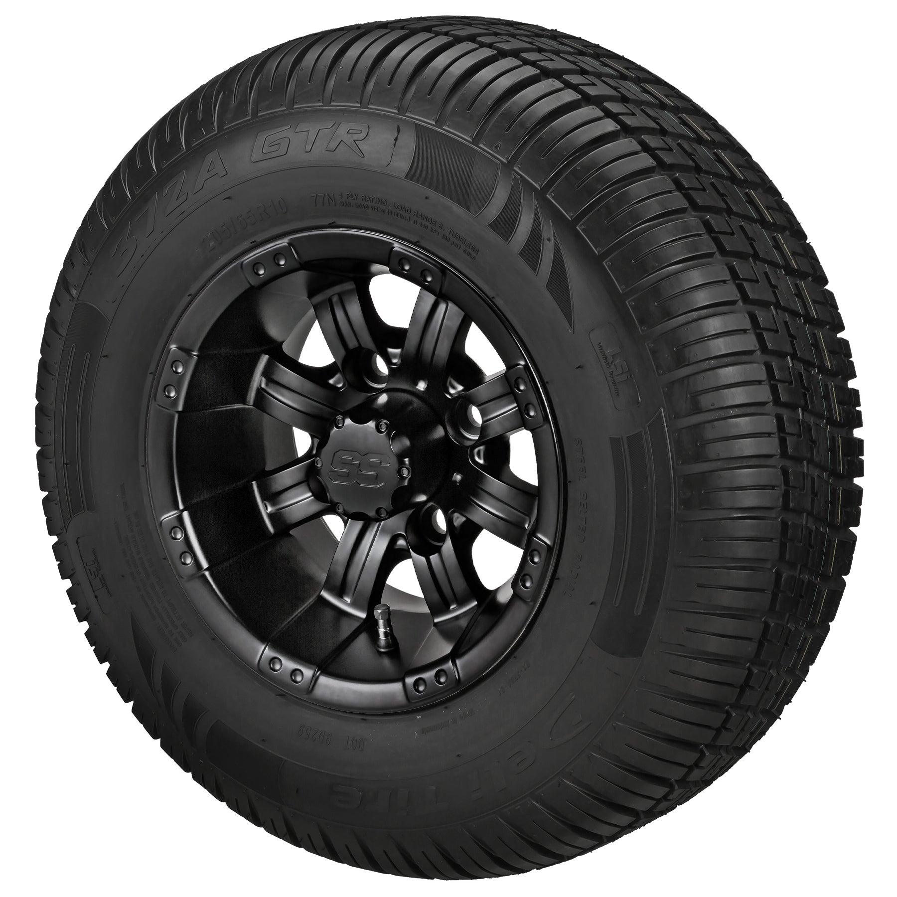 LSI 10' Casino Matte Black Wheel and Low Profile Tire Combo