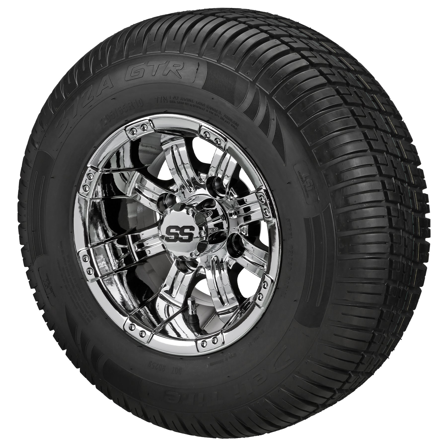 LSI 10' Casino Mirror Wheel and Low Profile Tire Combo