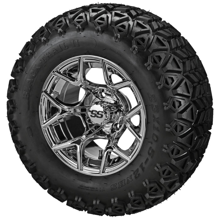 LSI 12' Ninja Mirror Wheel and Lifted Tire Combo