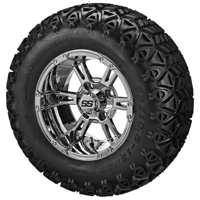 LSI 12' Raptor Mirror Wheel and Lifted Tire Combo