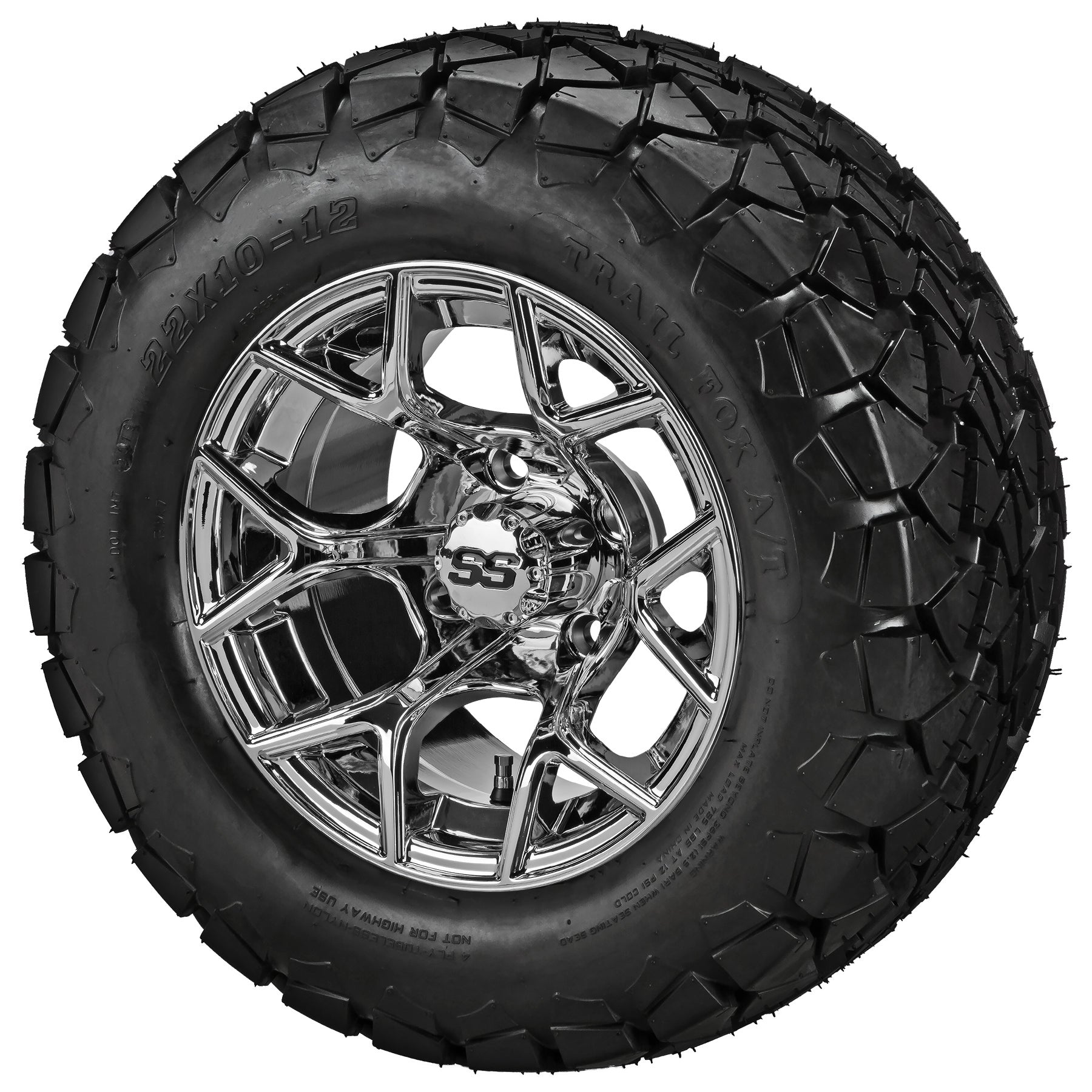 LSI 12' Ninja Mirror Wheel and Lifted Tire Combo