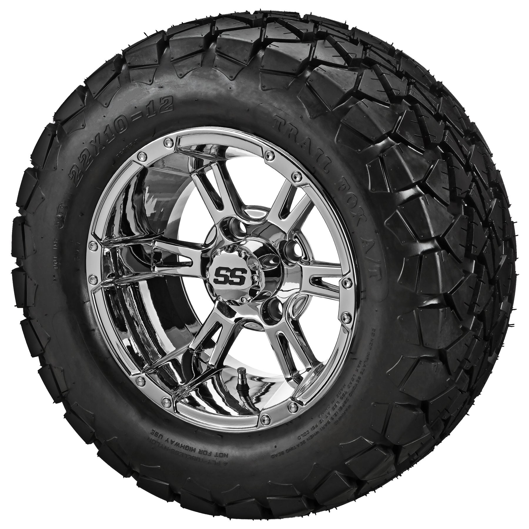 LSI 12' Raptor Mirror Wheel and Lifted Tire Combo