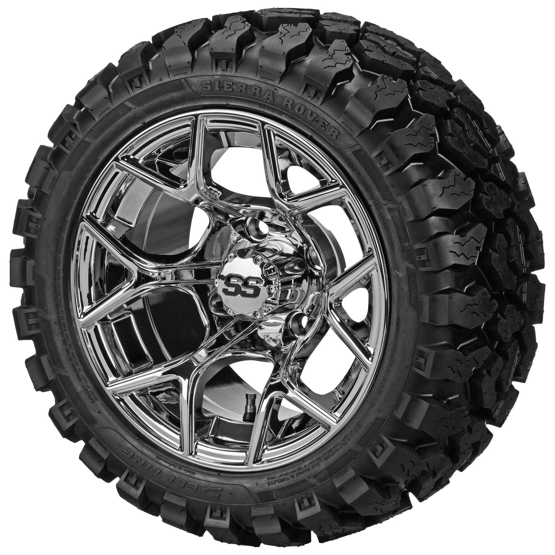 LSI 12' Ninja Mirror Wheel and Lifted Tire Combo