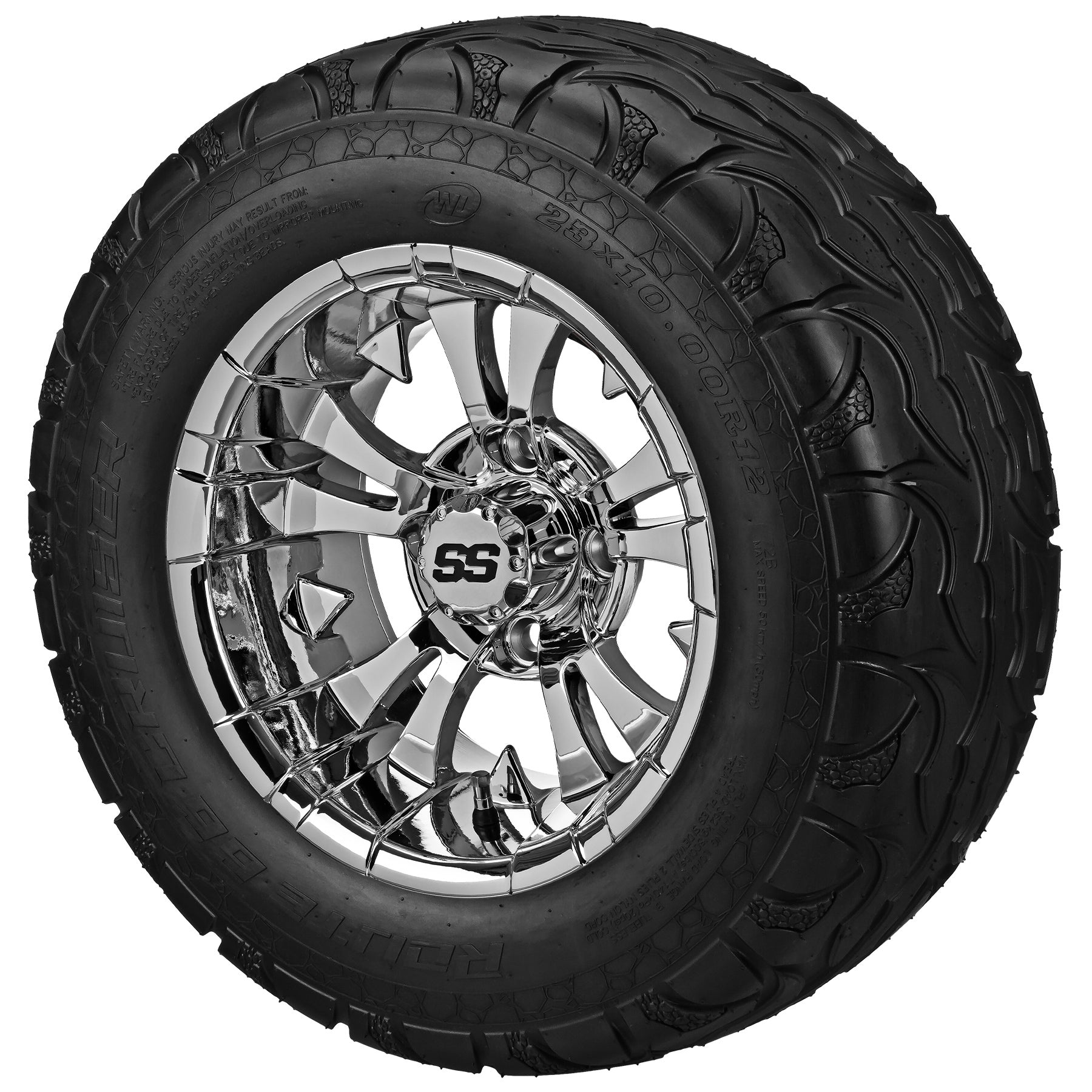 LSI 12' Warlock Mirror Wheel and Lifted Tire Combo
