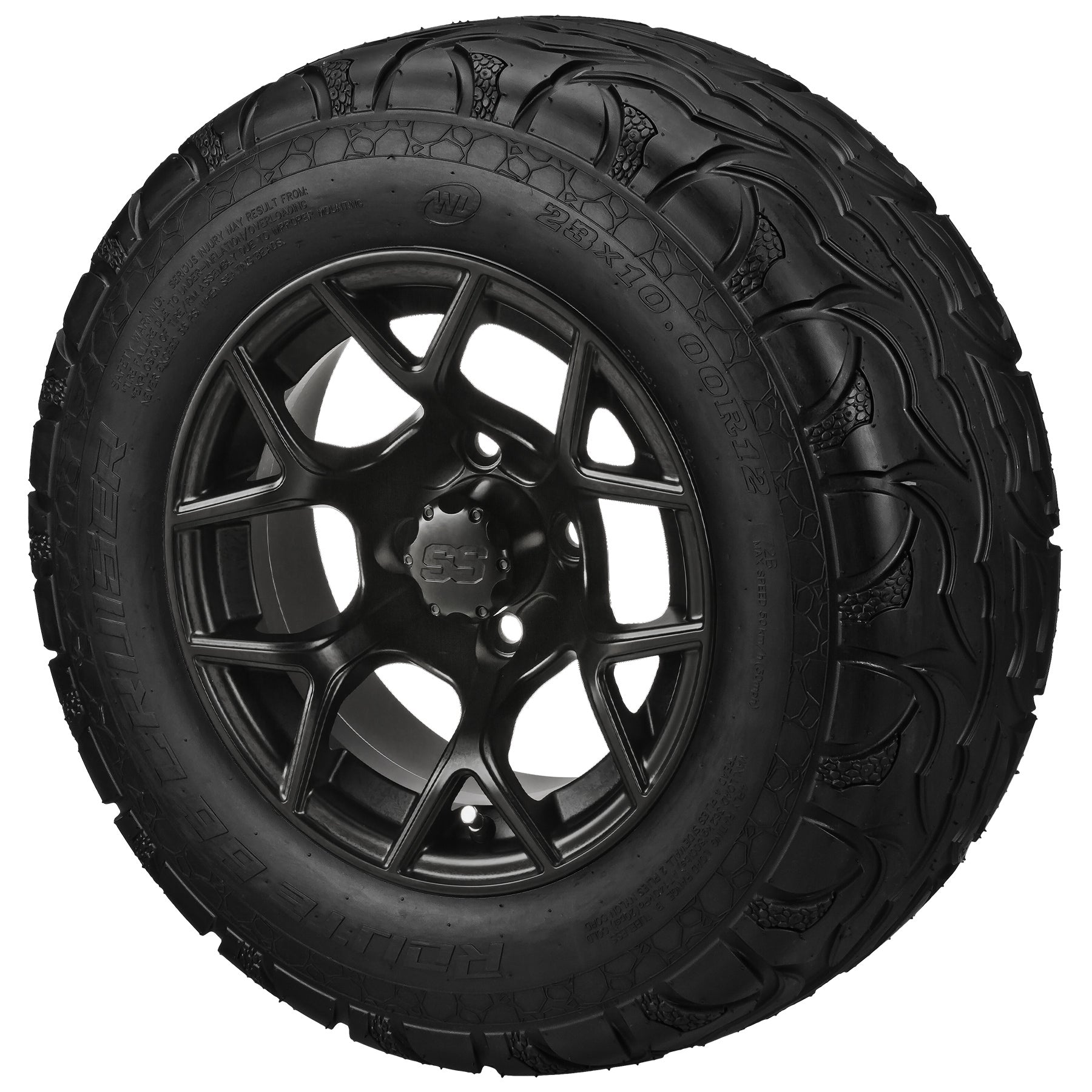 LSI 12' Ninja Matte Black Wheel and Lifted Tire Combo