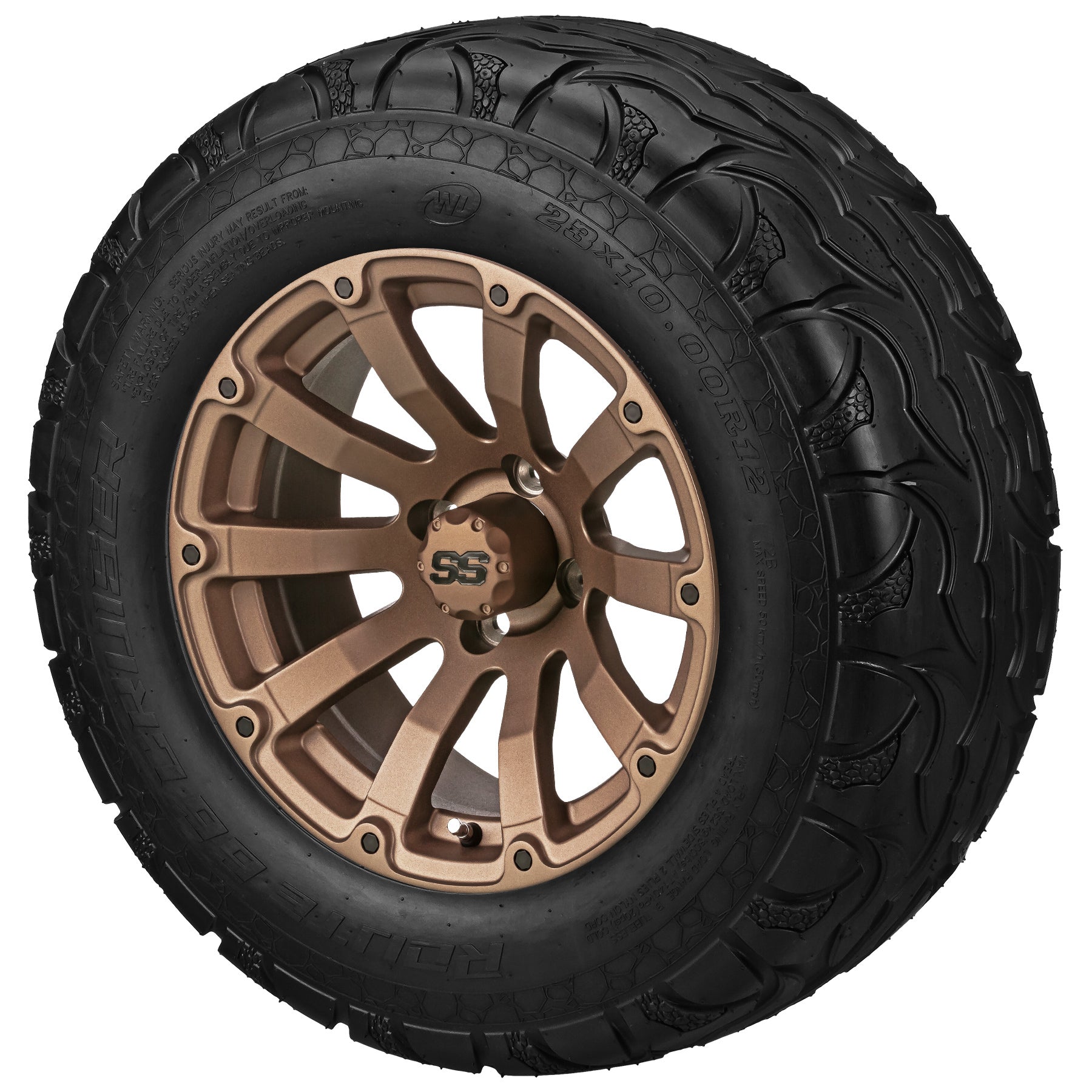 LSI 12' Beast Matte Bronze Wheel and Lifted Tire Combo