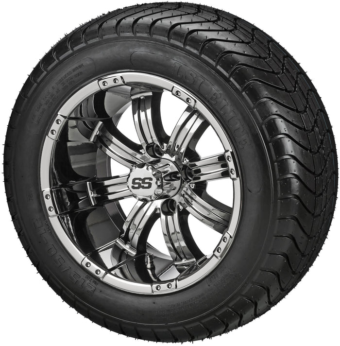 LSI 12' Casino Mirror Wheel and Low Profile Tire Combo