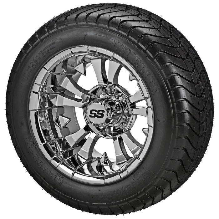 LSI 12' Warlock Mirror Wheel and Low Profile Tire Combo