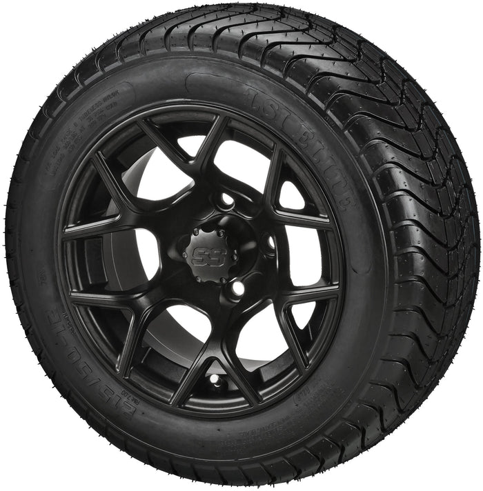 LSI 12' Ninja Matte Black Wheel and Low Profile Tire Combo