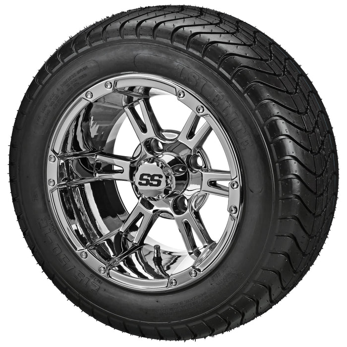 LSI 12' Raptor Mirror Wheel and Low Profile Tire Combo