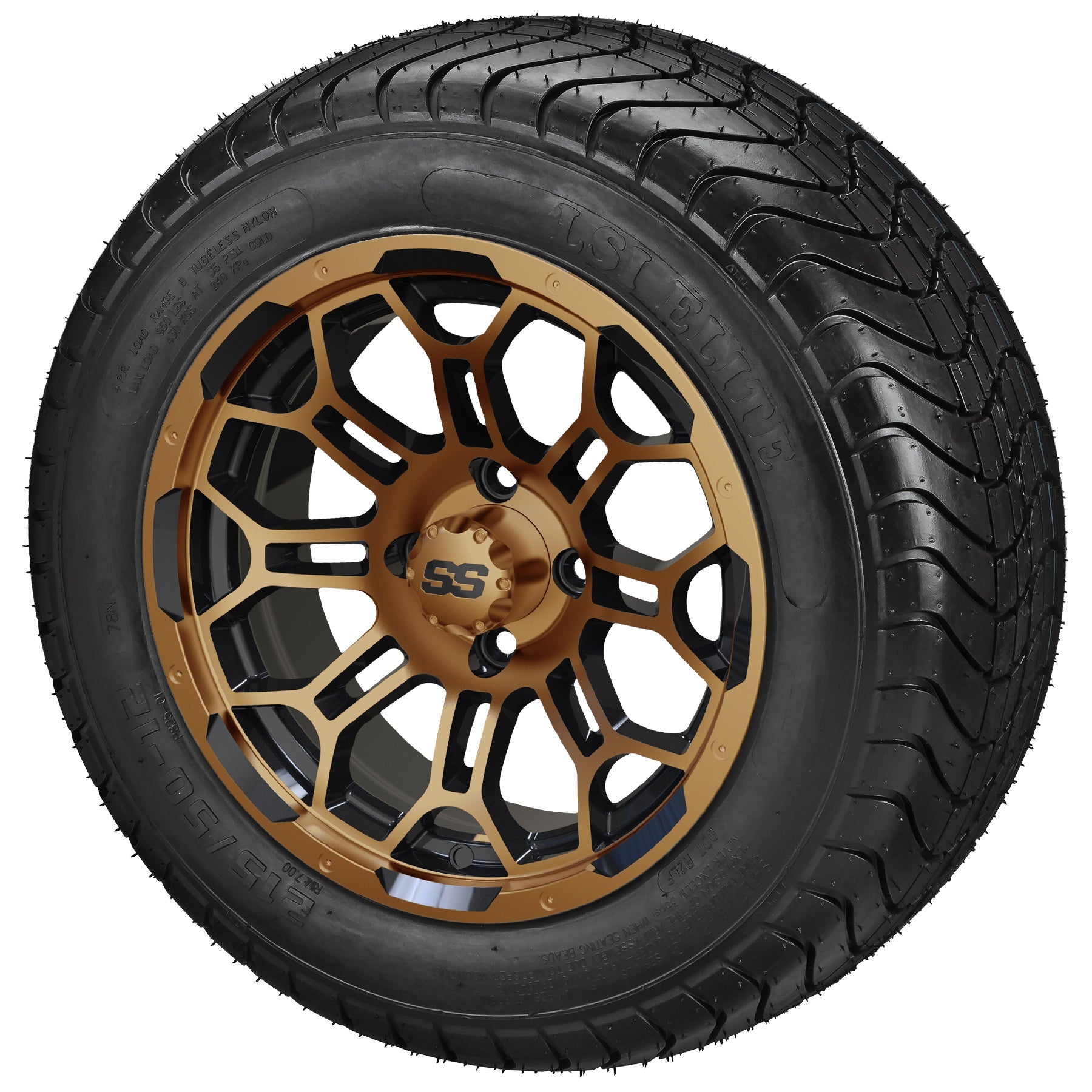 LSI 12' Hercules Black & Bronze Wheel and Low Profile Tire Combo