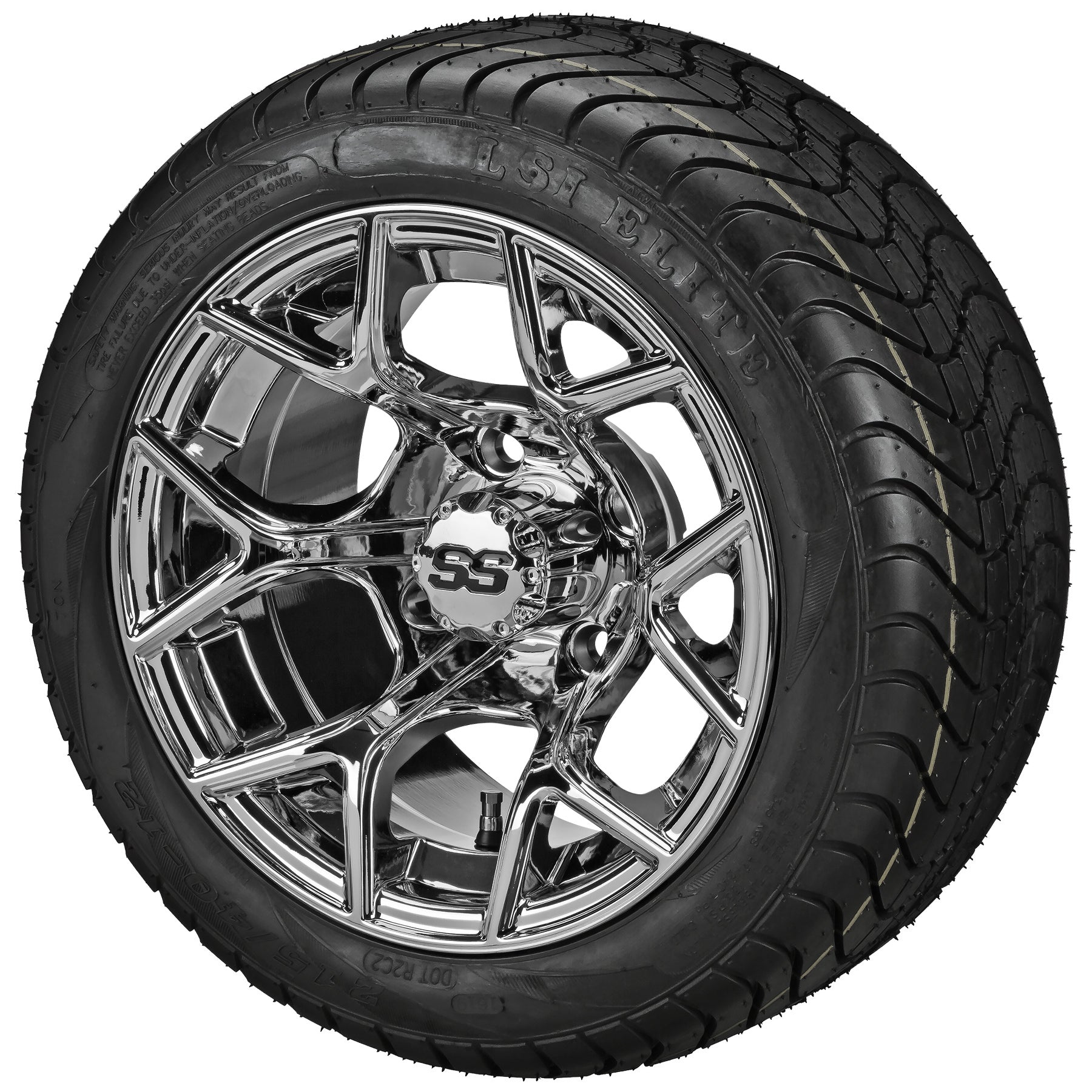 LSI 12' Ninja Mirror Wheel and Low Profile Tire Combo