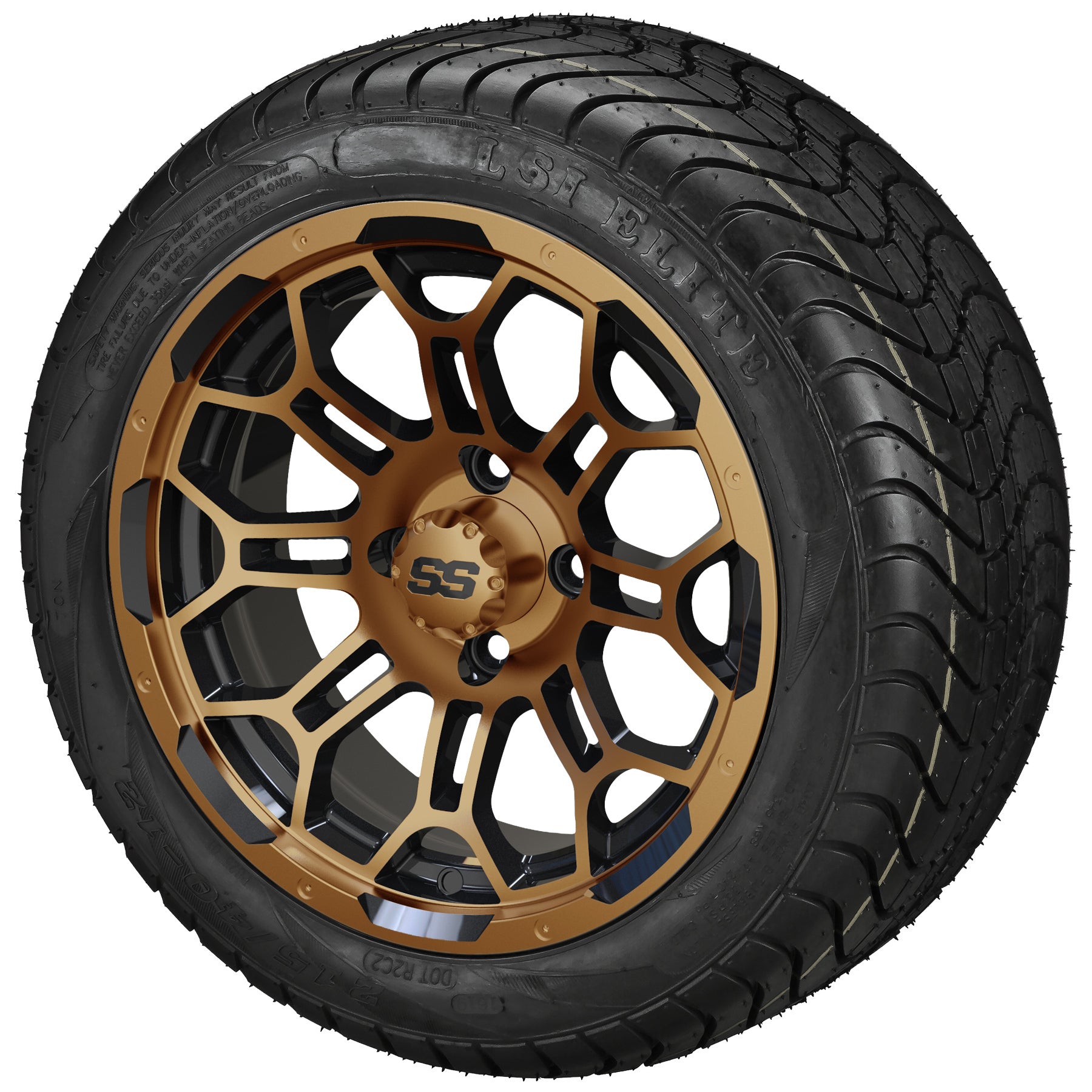LSI 12' Hercules Black & Bronze Wheel and Low Profile Tire Combo