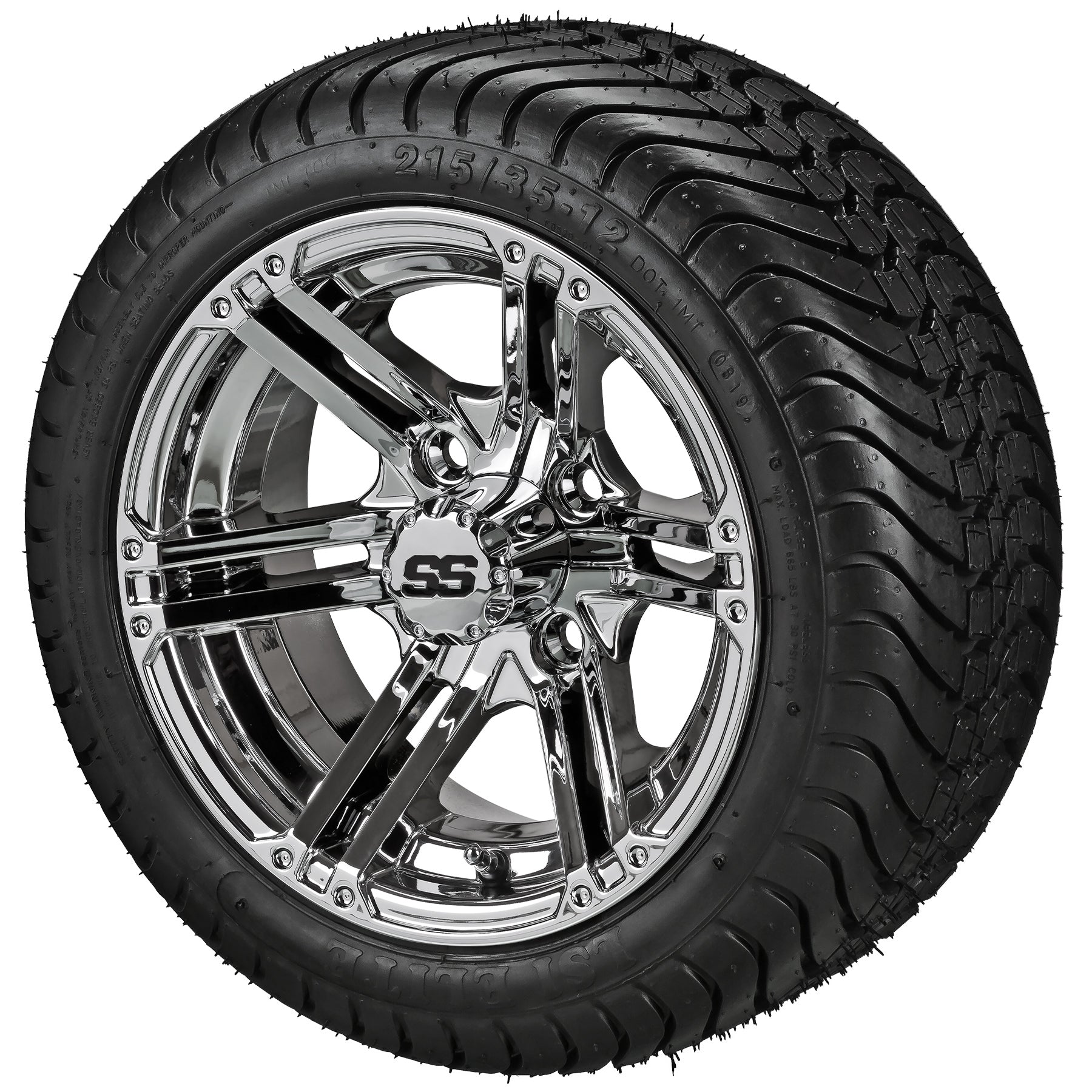 LSI 12' Yukon Mirror Wheel and Low Profile Tire Combo (Centered)