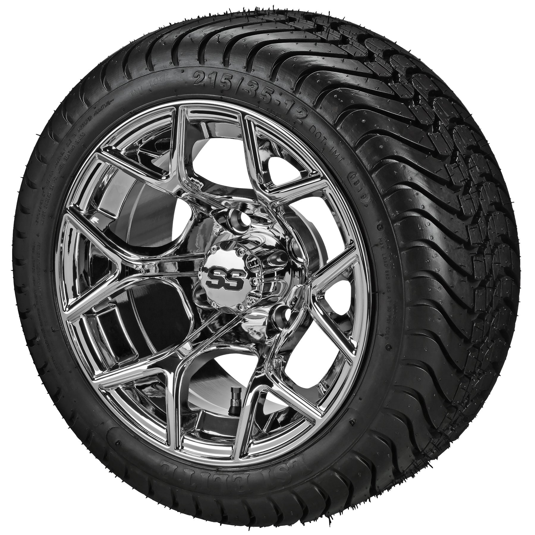 LSI 12' Ninja Mirror Wheel and Low Profile Tire Combo