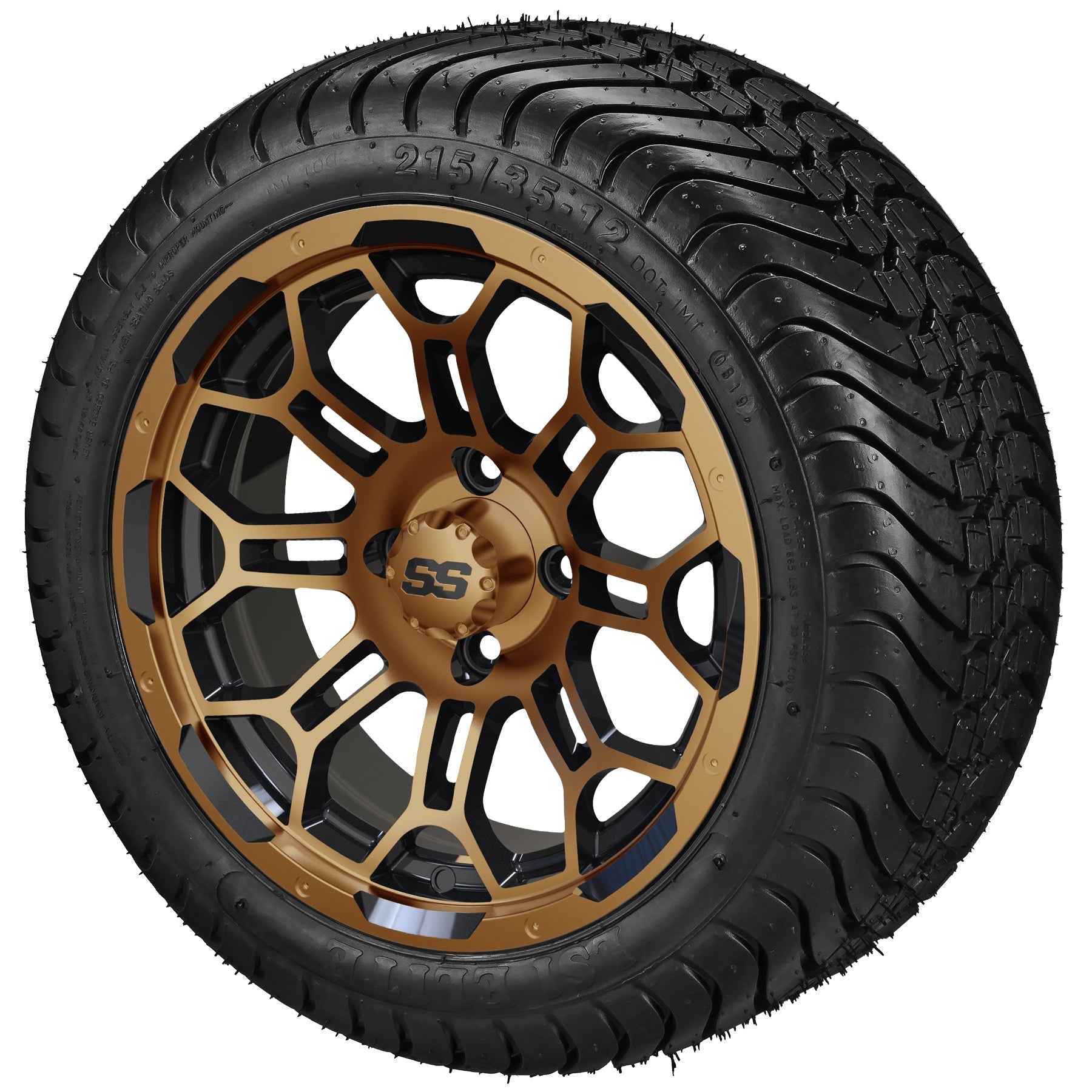 LSI 12' Hercules Black & Bronze Wheel and Low Profile Tire Combo