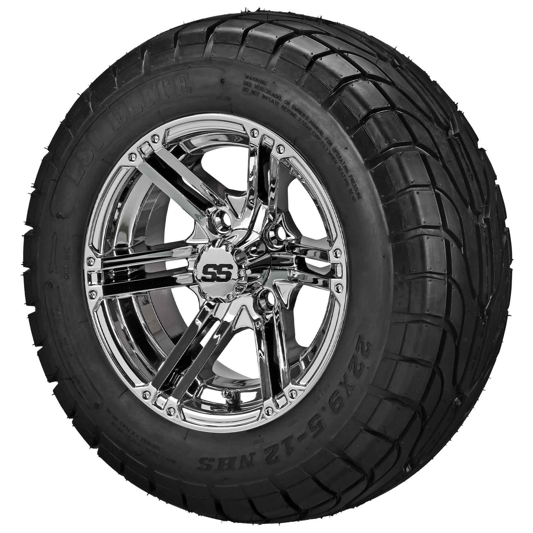LSI 12' Yukon Mirror Wheel and Low Profile Tire Combo