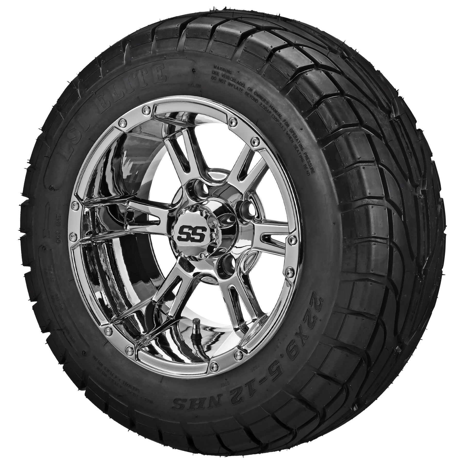 LSI 12' Raptor Mirror Wheel and Low Profile Tire Combo
