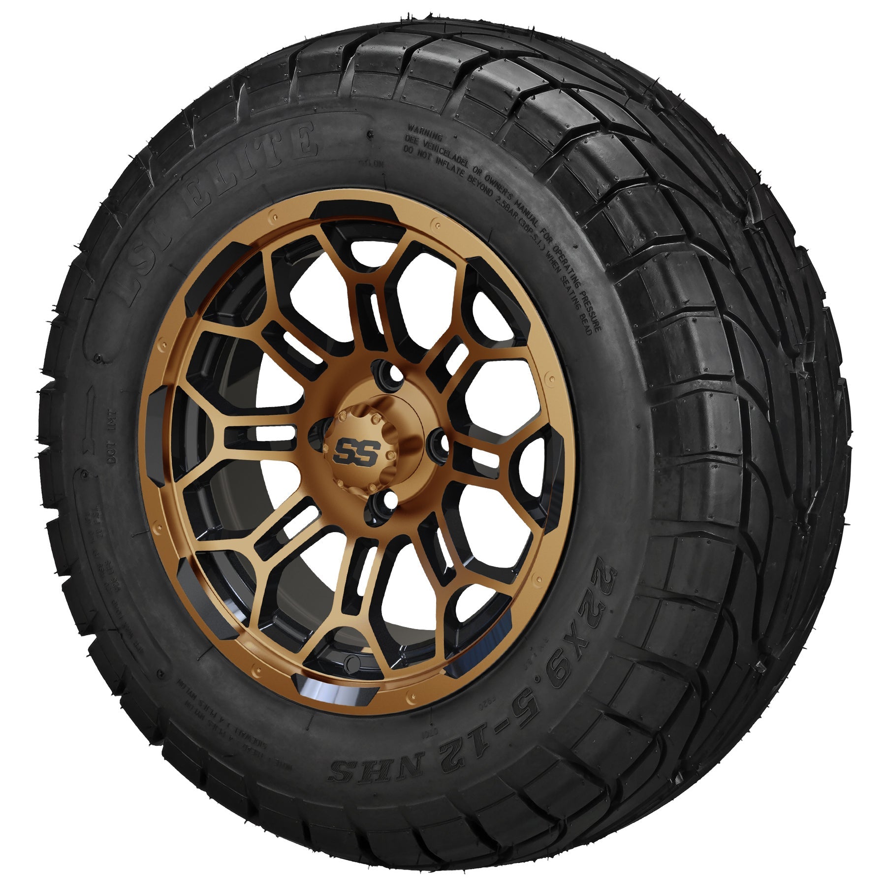 LSI 12' Hercules Black & Bronze Wheel and Low Profile Tire Combo