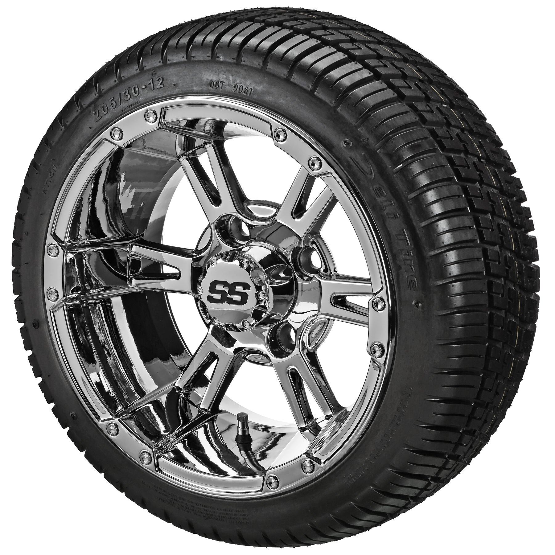 LSI 12' Raptor Mirror Wheel and Low Profile Tire Combo