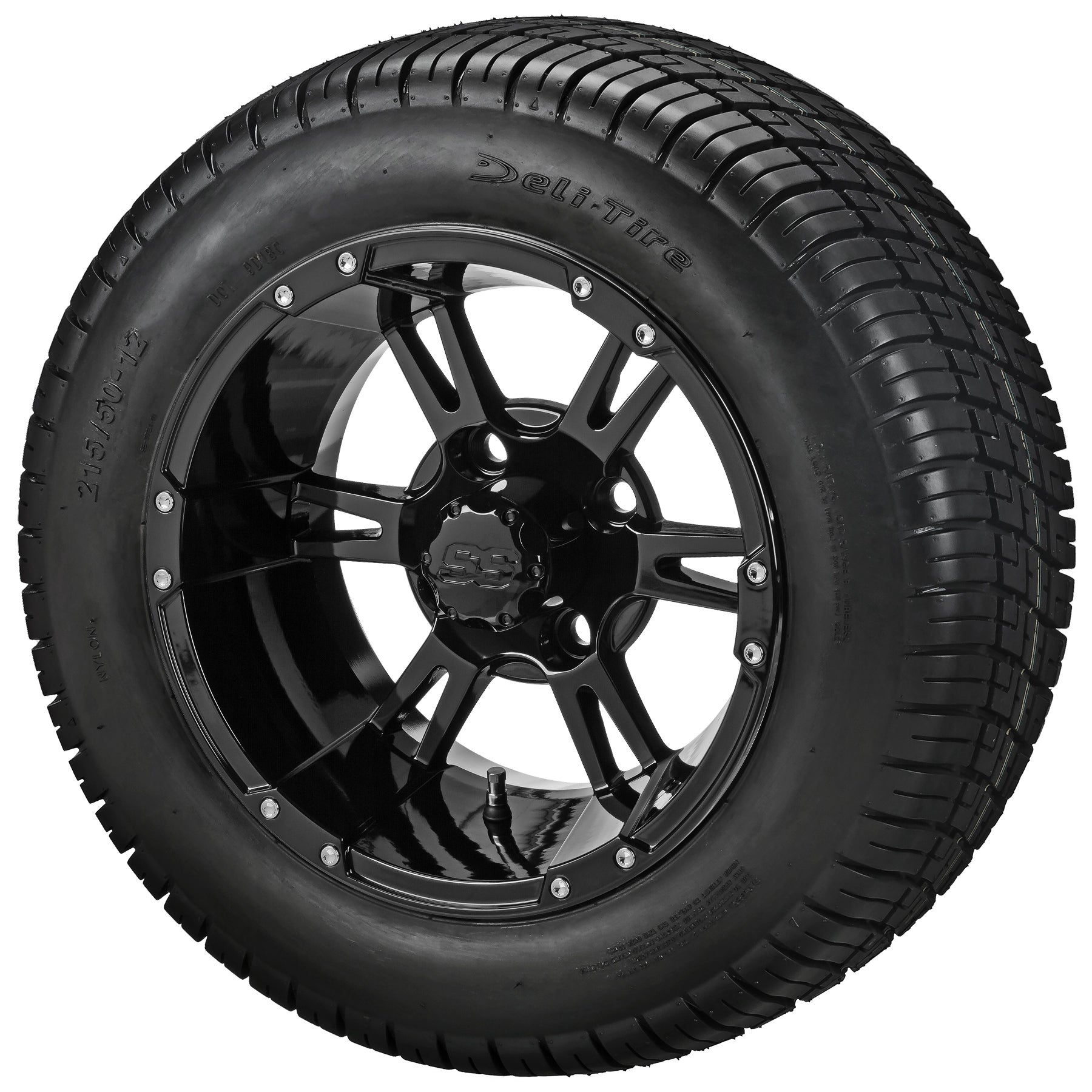 LSI 12' Raptor Gloss Black Wheel and Low Profile Tire Combo
