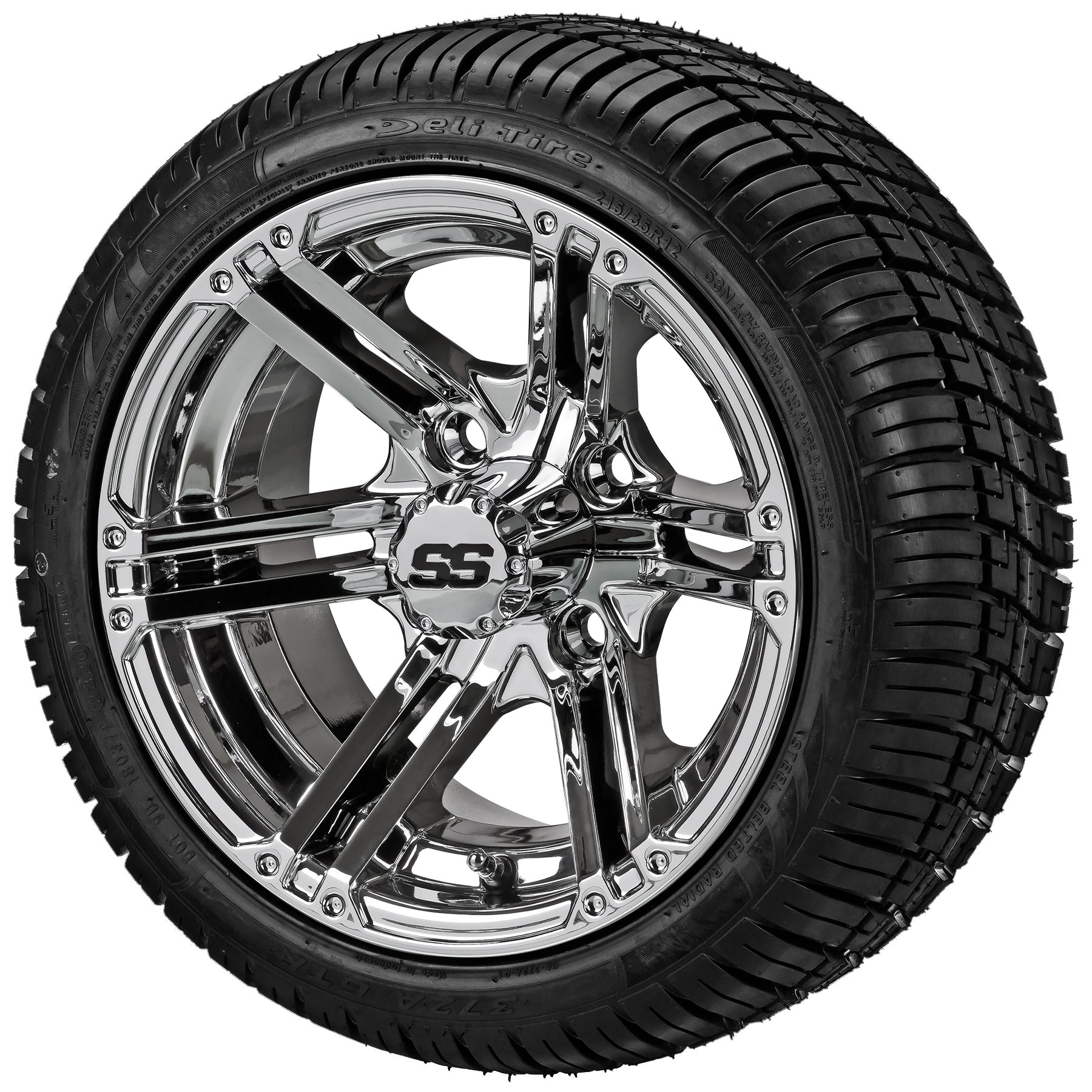 LSI 12' Yukon Mirror Wheel and Low Profile Tire Combo