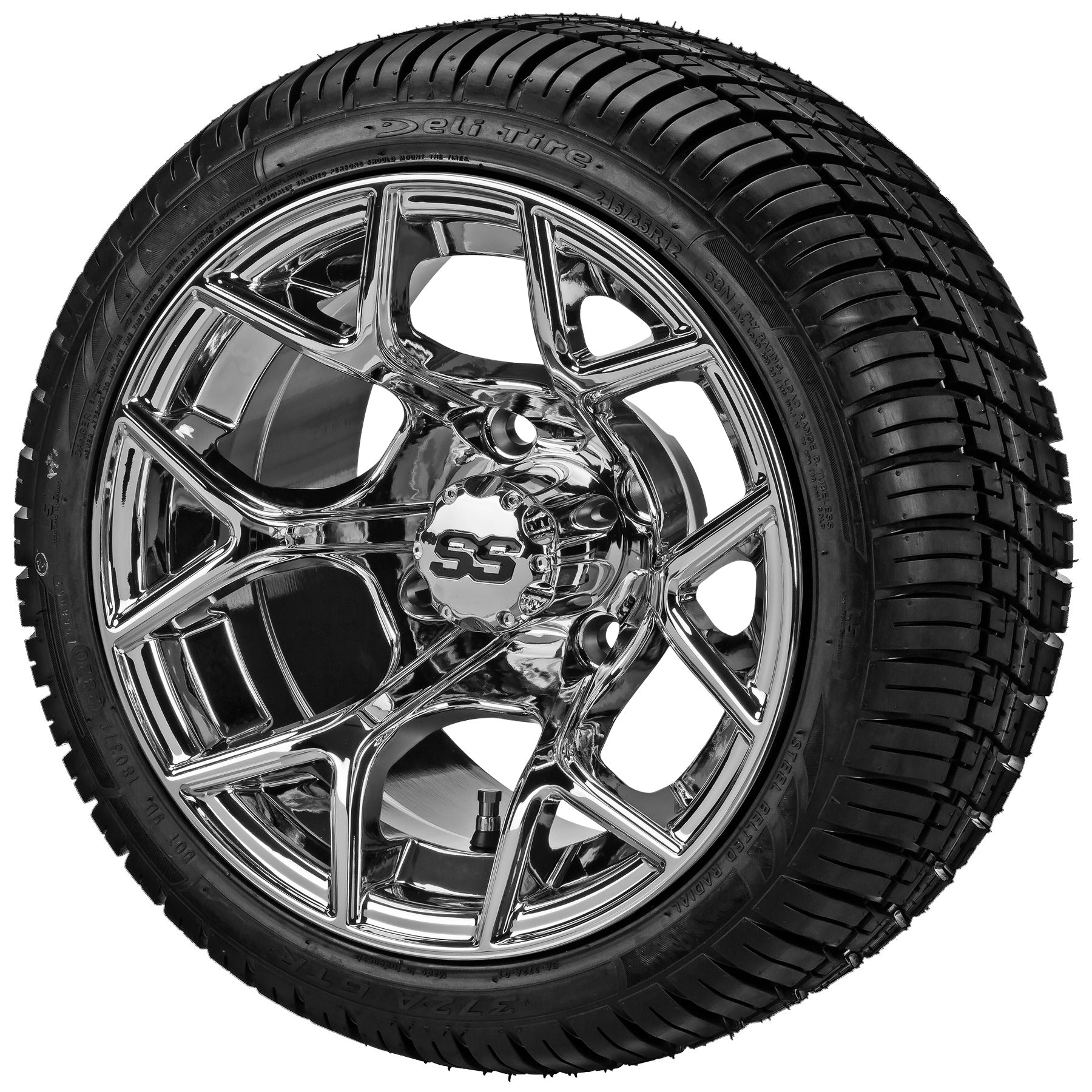 LSI 12' Ninja Mirror Wheel and Low Profile Tire Combo