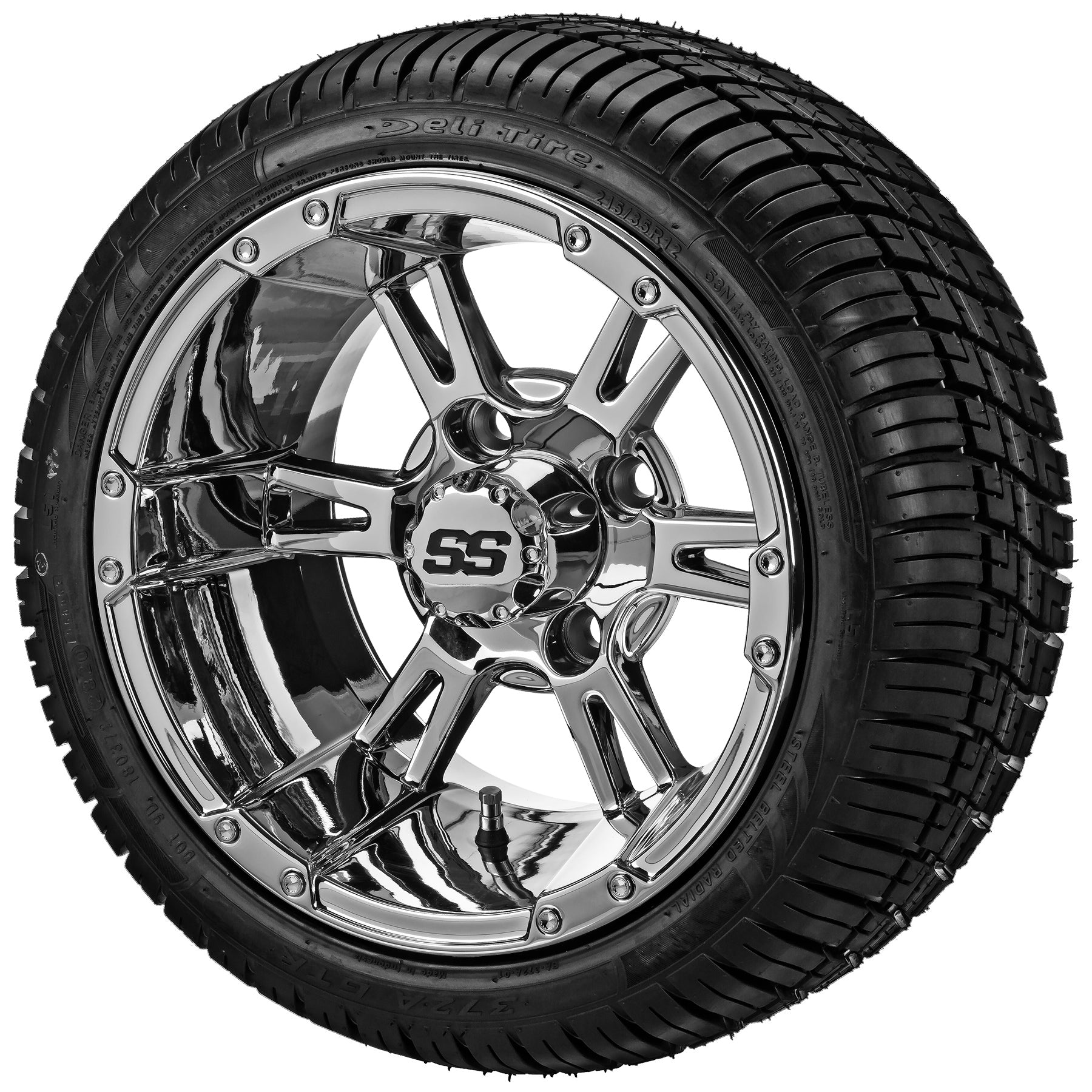 LSI 12' Raptor Mirror Wheel and Low Profile Tire Combo