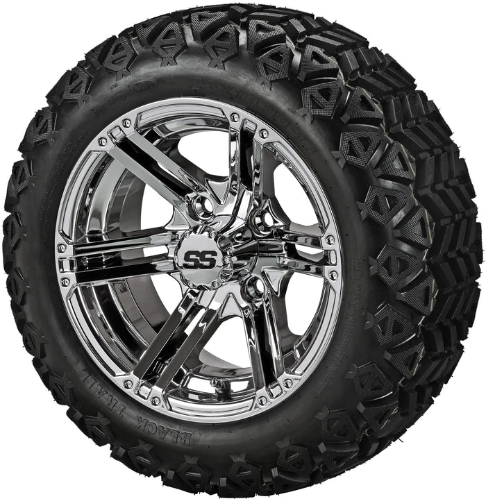 LSI 14' Yukon Mirror Wheel and Lifted Tire Combo