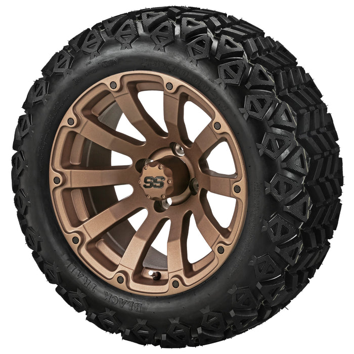 LSI 14' Beast Matte Bronze Wheel and Lifted Tire Combo