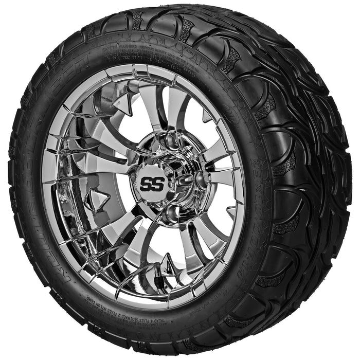 LSI 14' Warlock Mirror Wheel and Lifted Tire Combo