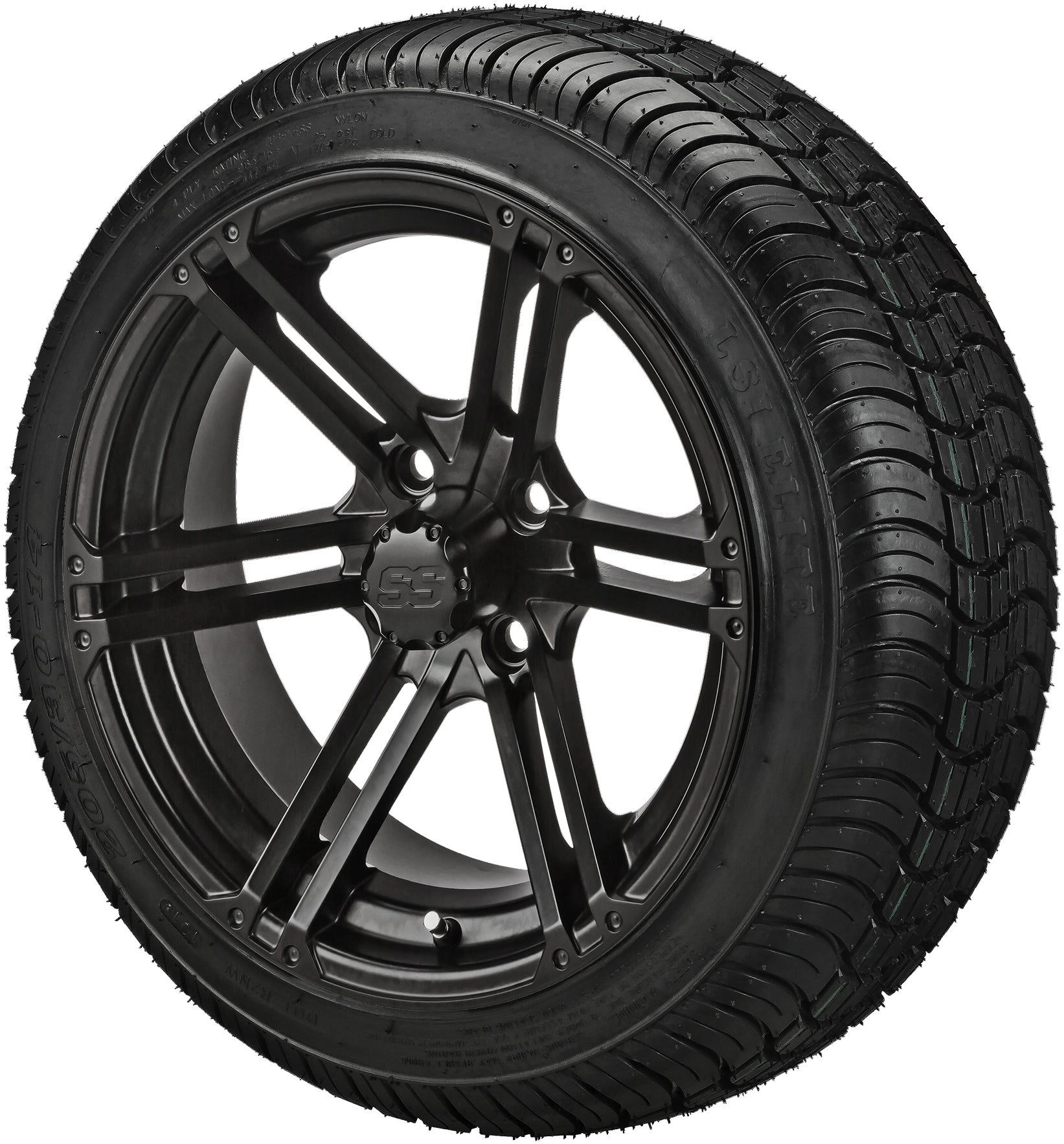 LSI 14' Yukon Matte Black Wheel and Low Profile Tire Combo