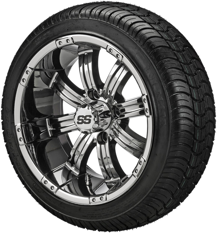 LSI 14' Casino Mirror Wheel and Low Profile Tire Combo