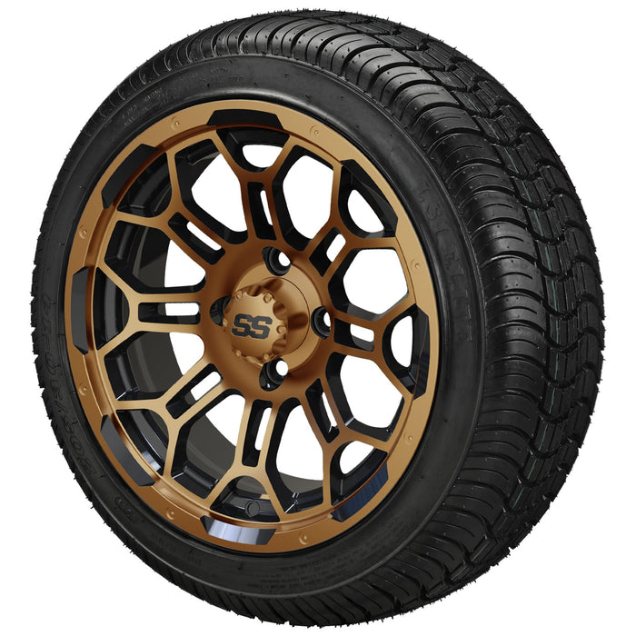LSI 14' Hercules Black & Bronze Wheel and Low Profile Tire Combo