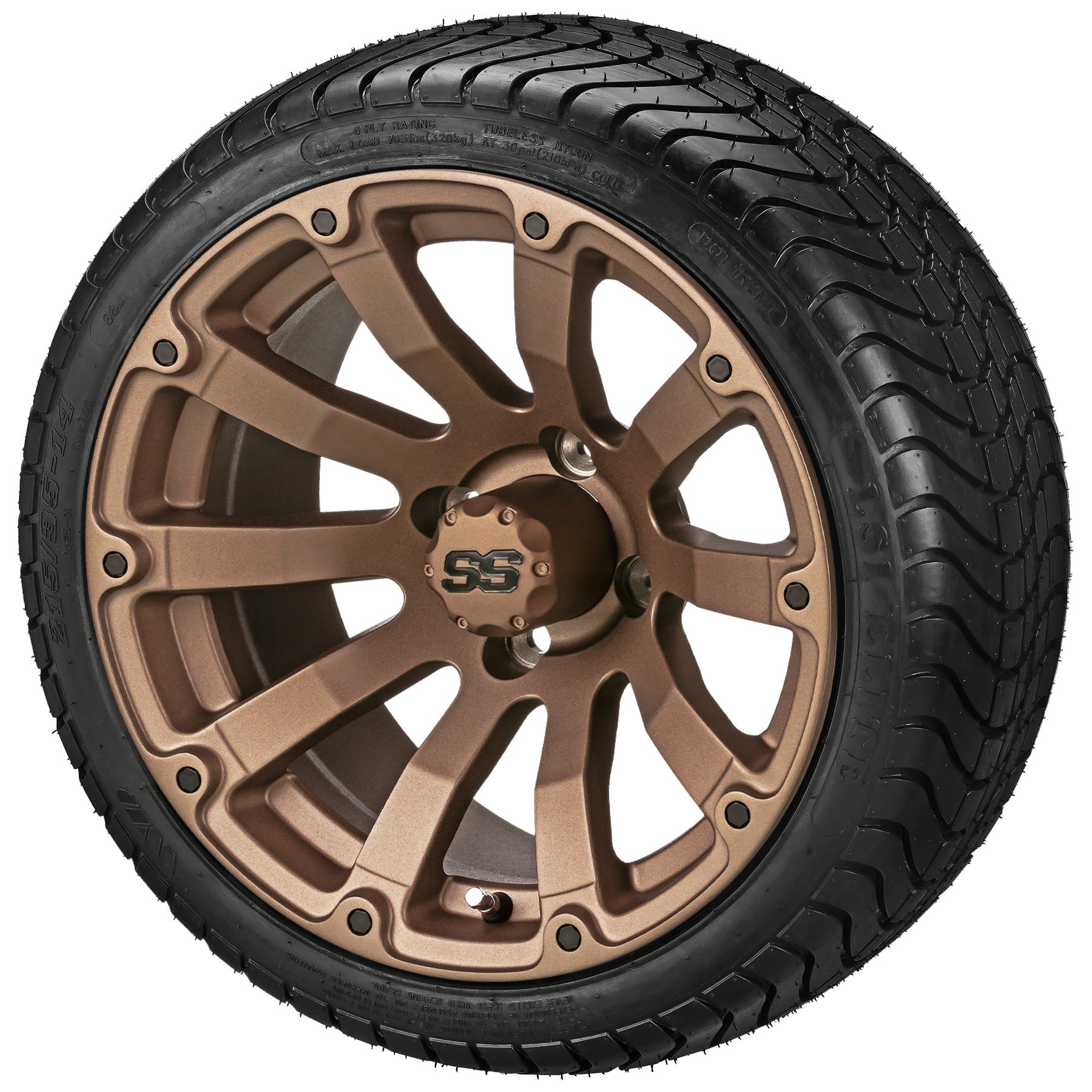 LSI 14' Beast Matte Bronze Wheel and Low Profile Tire Combo