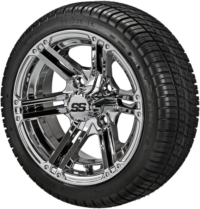 LSI 14' Yukon Mirror Wheel and Low Profile Tire Combo