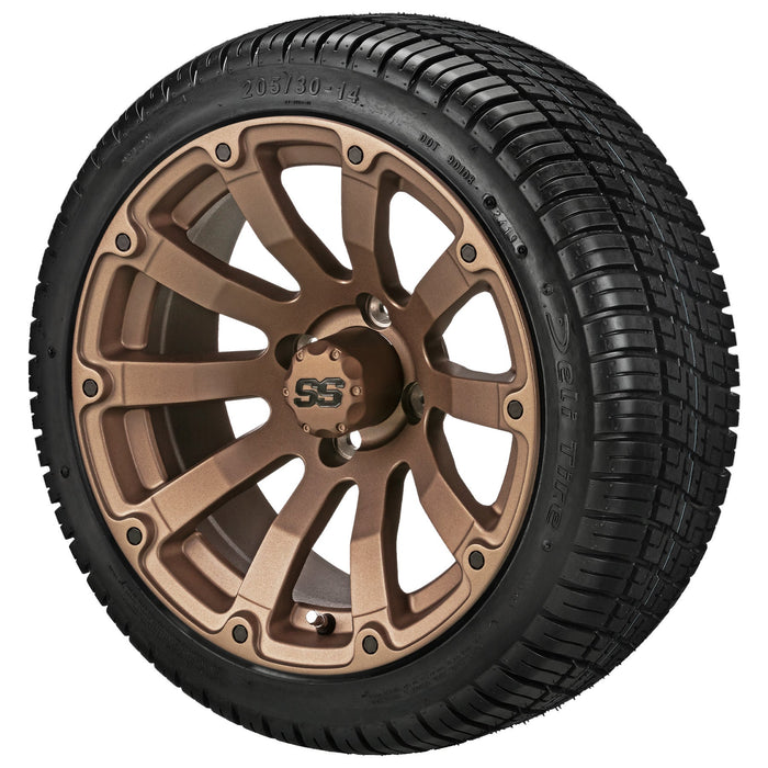 LSI 14' Beast Matte Bronze Wheel and Low Profile Tire Combo