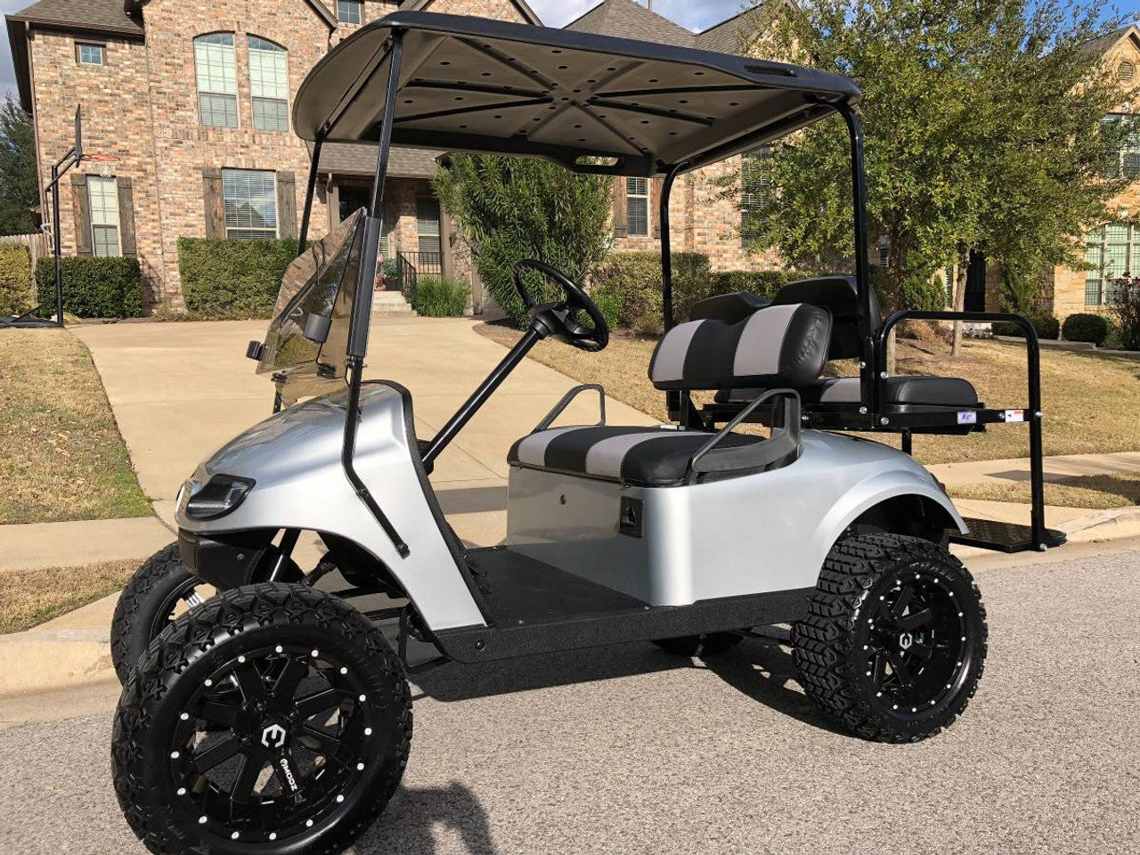 MODZ® 14" Assault Glossy Black Ball Mill - Lifted Tires and Wheels Combo