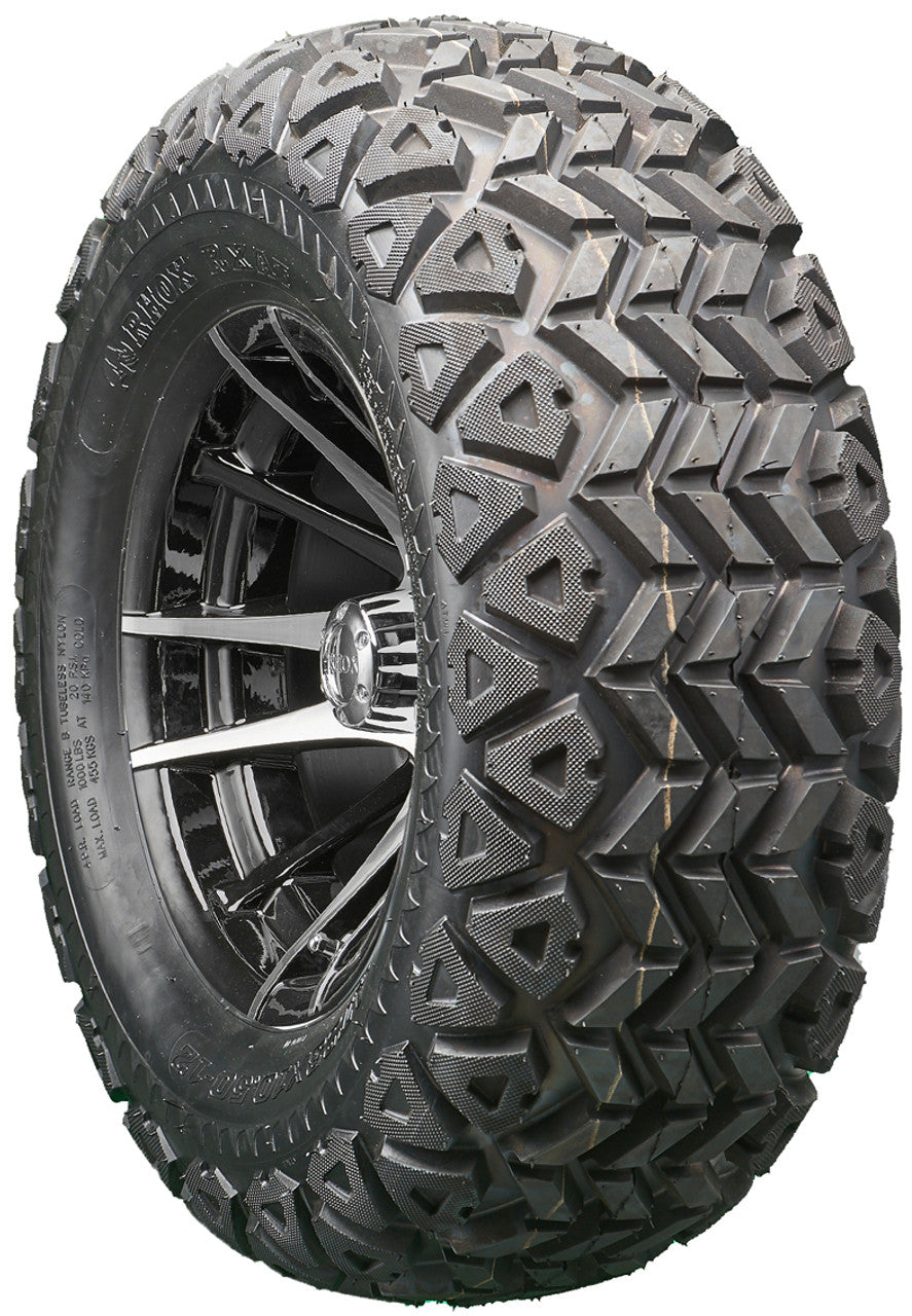 Golf Cart Wheels and Tires - RHOX RX101 Machined 12" - All-Terrain