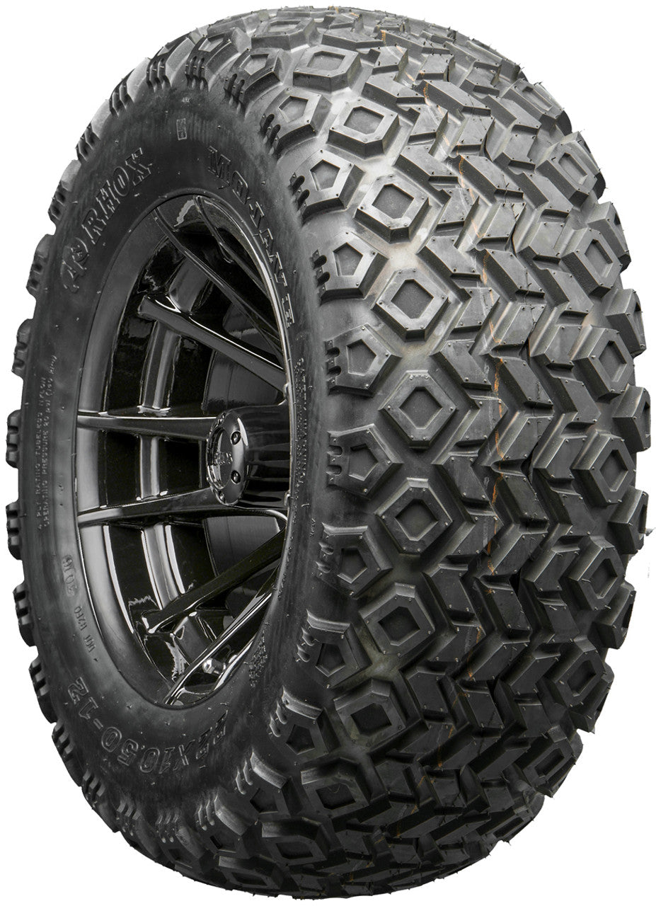 Golf Cart Wheels and Tires - RHOX RX104 Black 12" - All-Terrain
