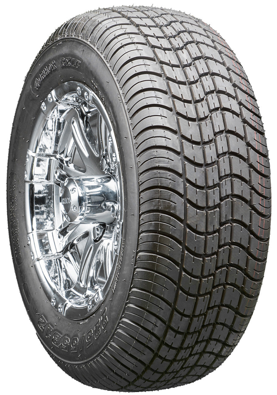 12" RHOX RX170 Chrome Wheels  ET-0 and LowPro Tires Combo