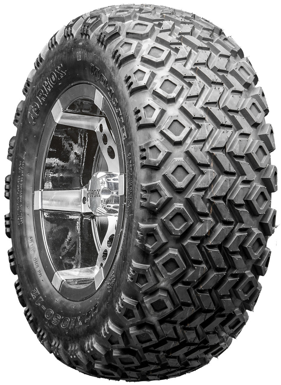 Golf Cart Wheels and Tires - RHOX RX250 Machined 12" - All-Terrain